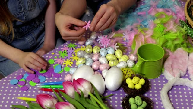 Workspace-with-easter-decoration-close-up