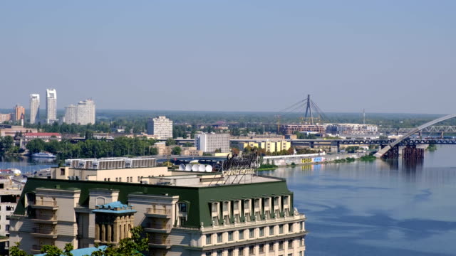 Panorama-Videobild-Stadtbild-Top-Ansicht