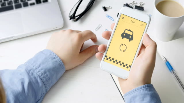 Ordering-taxi-using-smartphone-application