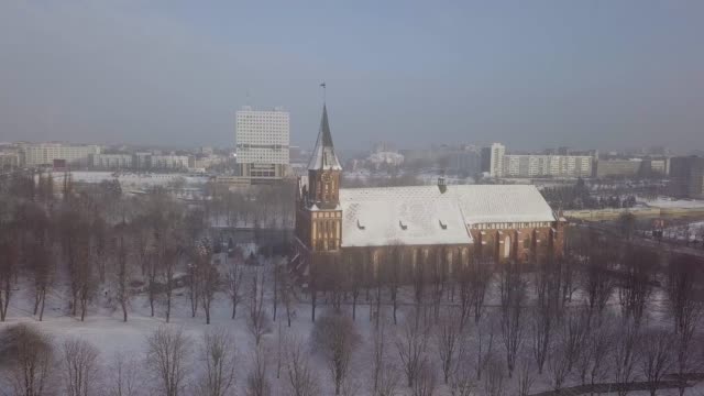 La-catedral-en-Kaliningrado,-Rusia