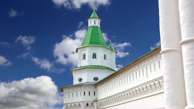 Resurrection-Monastery-against-the-sky--is-a-major-monastery-of-the-Russian-Orthodox-Church-in-Moscow-region,-Russia
