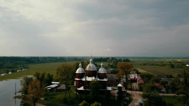 Aero,-old-wooden-Ukrainian-orthodox-church