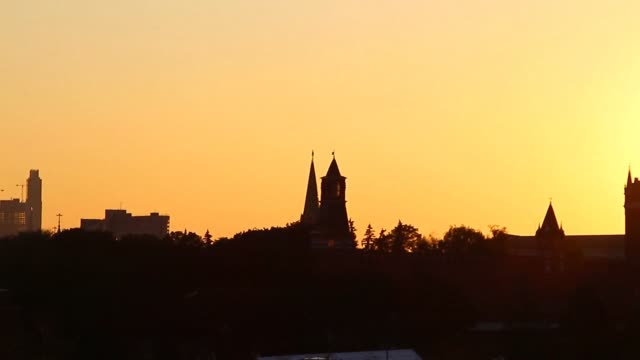 Centro-de-Moscú-durante-la-puesta-del-sol