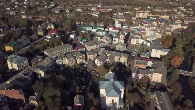 aerial-view-of-Town-Hall-in-a-small-town