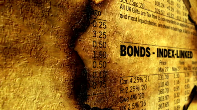 Bonds-index-grunge-concept