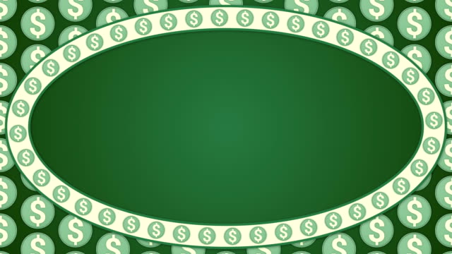 Dollar-american-money-green-background-ellipse-frame