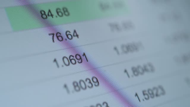 Feed-of-Forex-Trading-Data.-Closeup-on-the-Trader-Computer.