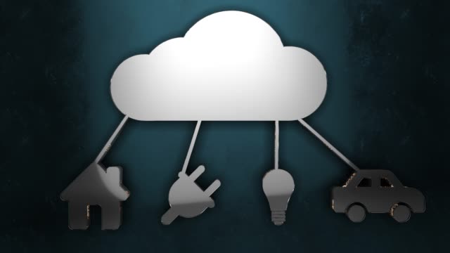 Cloud-computing-Internet-der-Dinge-(IoT)-Netzwerk-Konnektivität