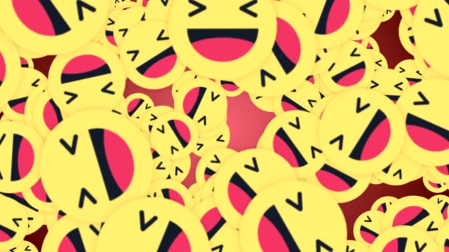 Cayendo-haha-sonriente-Emoji-signos-de-animación,-renderizado,-Fondo,-con-canal-alfa,-Loop
