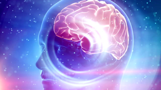 Human-brain-medical-cyber-background