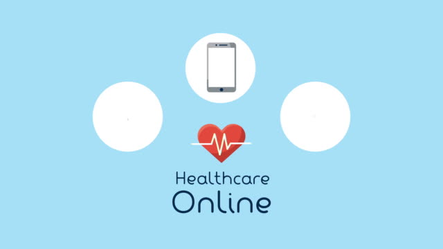 Set-Geräte-mit-Gesundheitsversorgung-online-und-Herz-Kardio