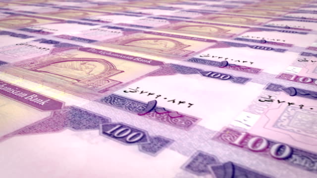 Banknotes-of-one-hundred-afghani-of-Afghanistan,-cash-money