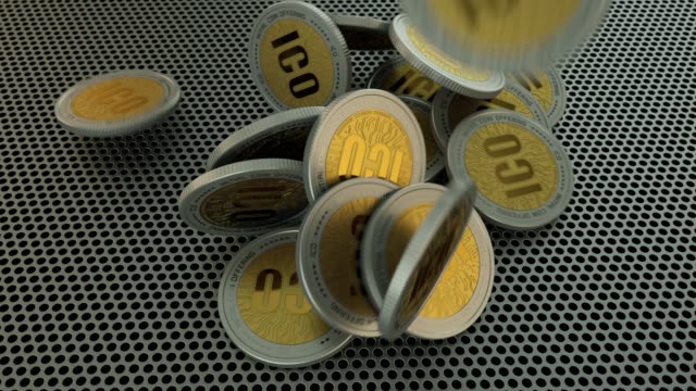 Fallende-Krypto-Münzen-ICO-(erste-Münze-Angebot)