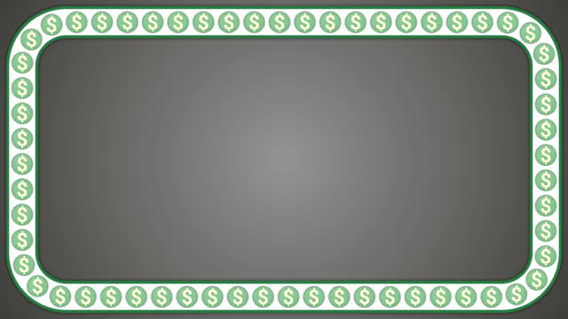 Dollar-amerikanisches-Geld-grauen-Hintergrund-Rechteck-frame
