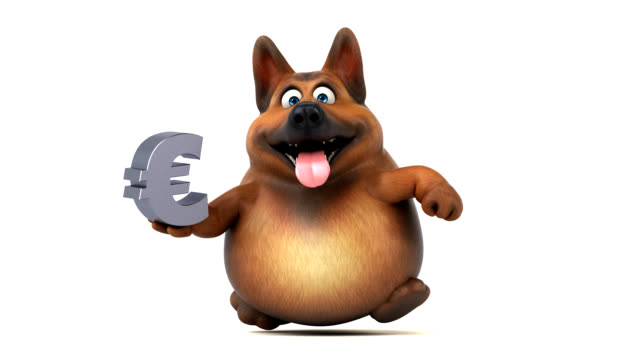 Perro-divertido-de-Sefer-alemán---animación-3D