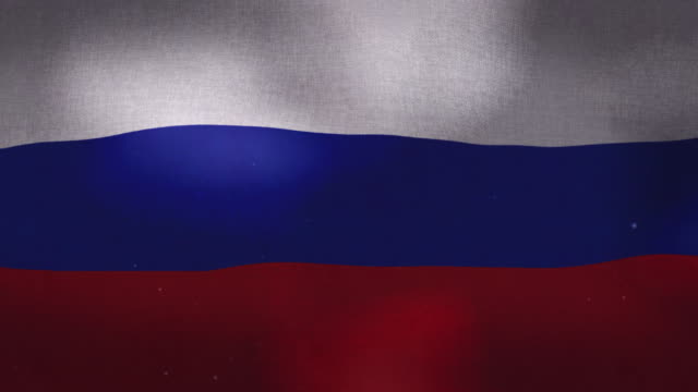 Nationalflagge-Russland---winken