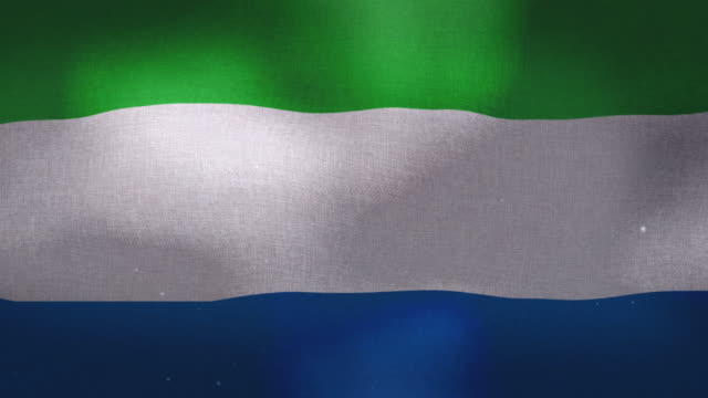 Sierra-Leona-bandera-nacional---agitando