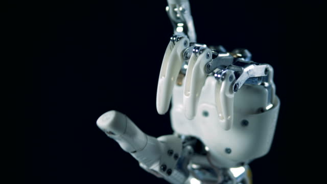 Automated-prosthetic-hand,-close-up.