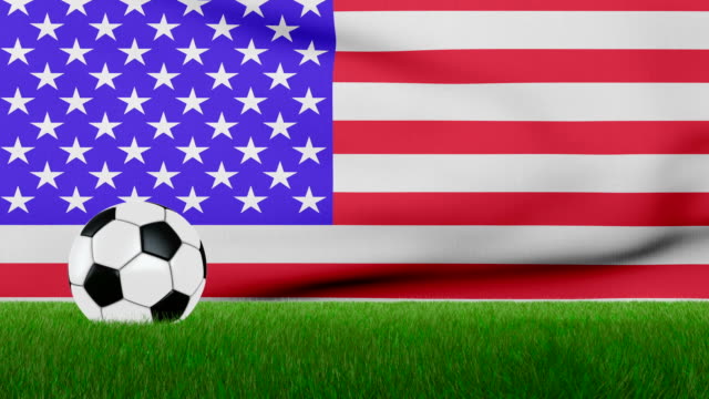 Ball-auf-die-Flagge-U.S.
