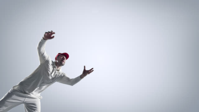 Cricket-player-in-action-on-white-background