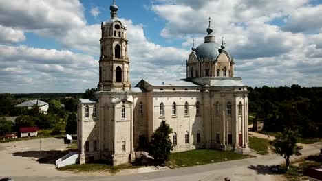 View-of--white-stone-Orthodox-church-of-Life-Giving-Trinity