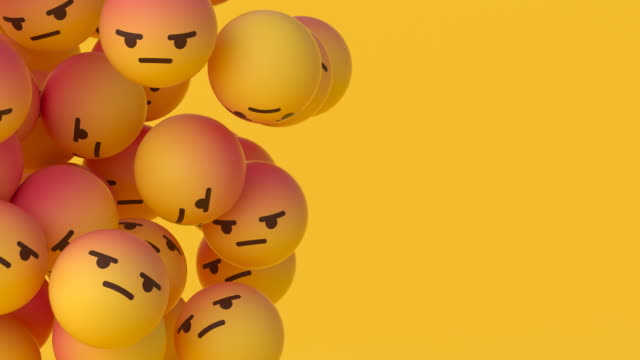 'Angry'-Emoji-Balls---Floating-#3-(Left)