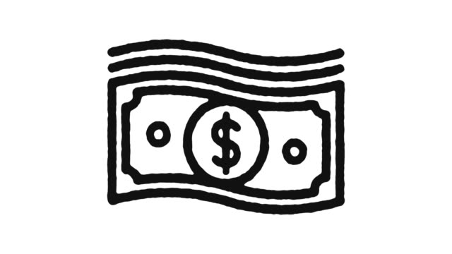 Material-de-animación-de-iconos-de-dinero-&-Canal-alfa