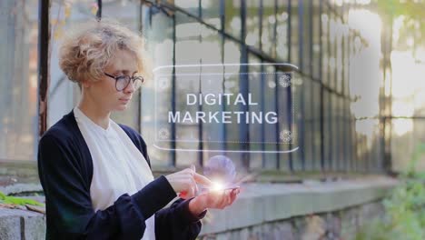 Blonde-uses-hologram-Digital-marketing