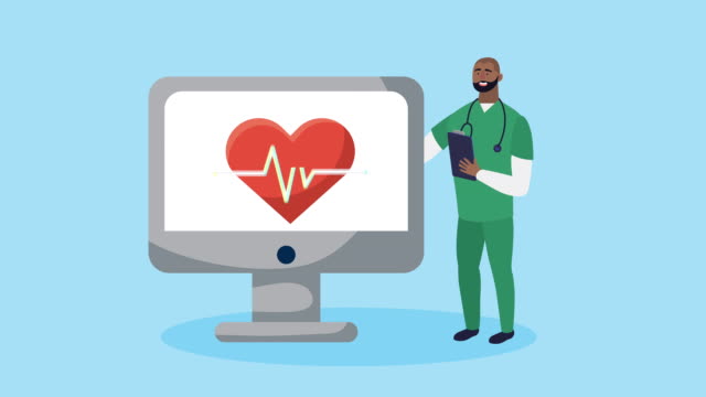 Arzt-mit-Desktop-Gesundheits-Online-Technologie