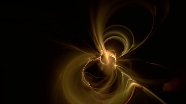 Gold-star-curves-abstract-loop-motion-background