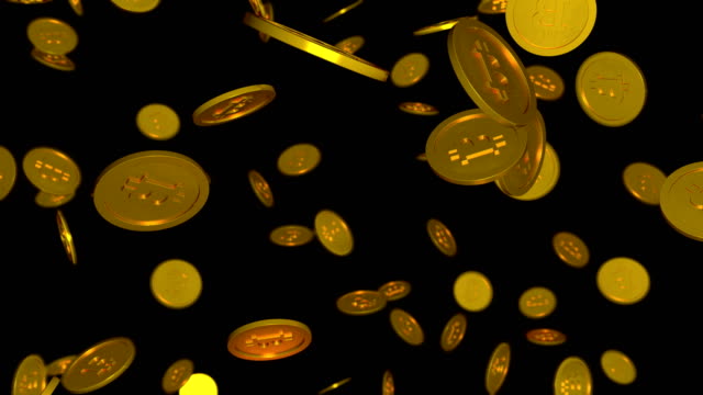 3D-Animation-of-falling-bitcoins-with-alpha-channel