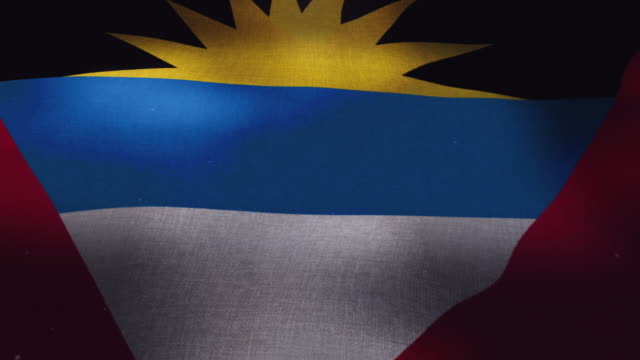 Antigua-und-Barbuda-Nationalflagge---winken