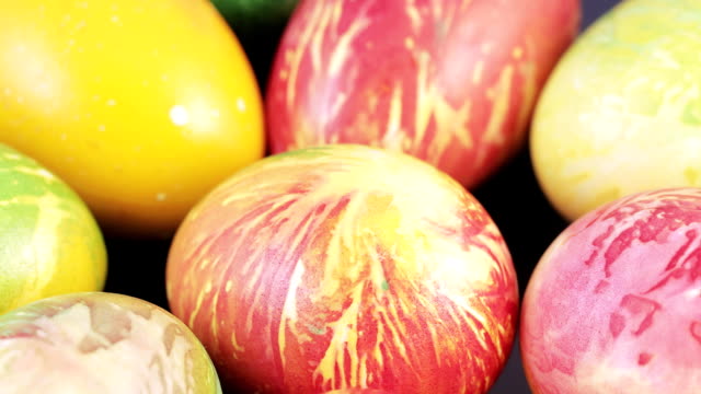 Multi-colored-Easter-eggs