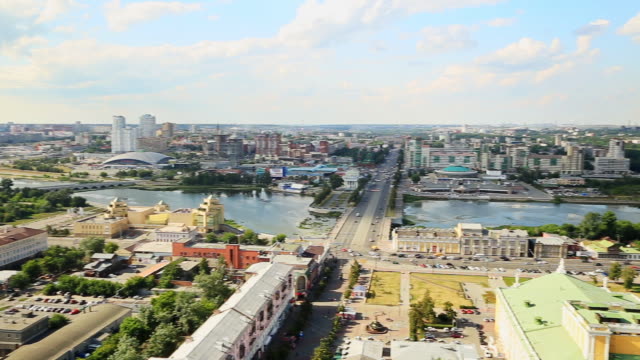 Panorama-der-modernen-Industrie-Innenstadt