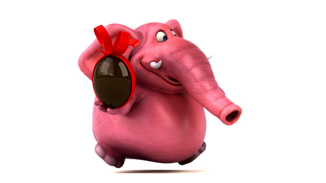 Pink-elephant---animación-3D