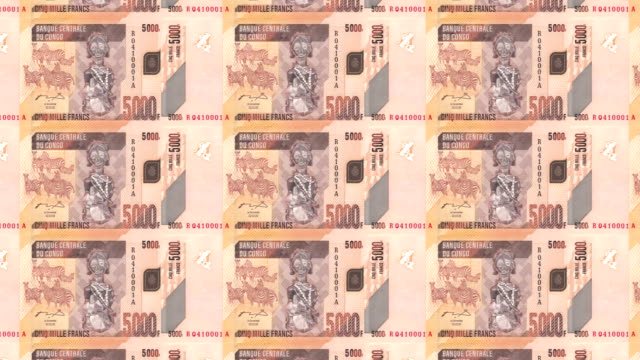 Banknoten-der-fünftausend-Franken-der-Komoren-Komoren,-Bargeld,-Schleife