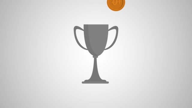 Trophy-Cup-über-Münzen-regnen-HD-animation