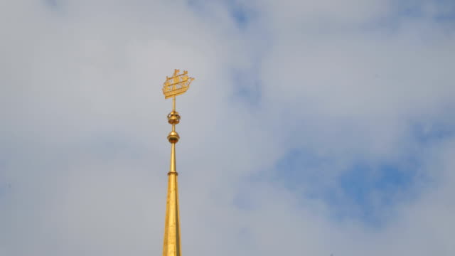 A-spire-with-a-gilded-ship-on-the-building-of-the-Main-Admiralty.-Saint-Petersburg