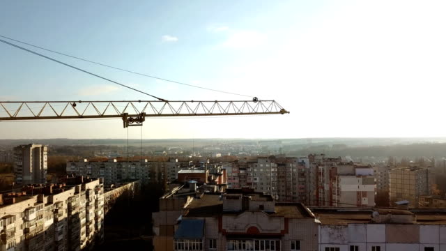 Yellow-crane-under-construction