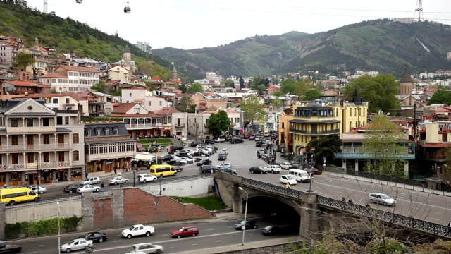 Paisaje-urbano-de-Tbilisi,-Georgia