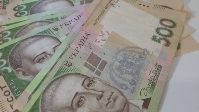 500-Griwna-Rechnungen,-ukrainische-Geld-(Hrivna,-Griwna)