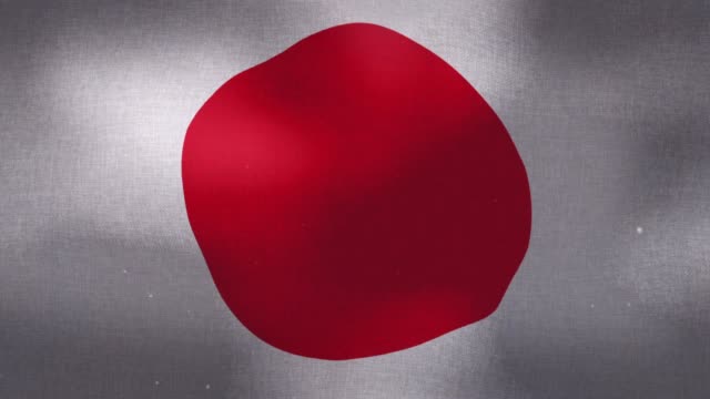 Japón-bandera-nacional-agitando
