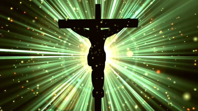 Christ-on-Cross-Divine-Yellow-Worship-Loopable-Background
