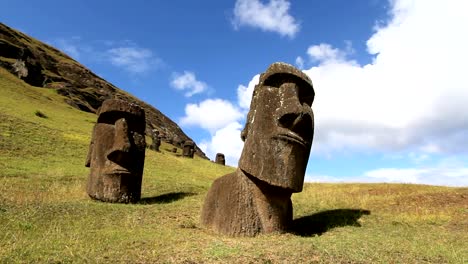 lapso-de-tiempo-estatua-moai-de-isla-de-Pascua