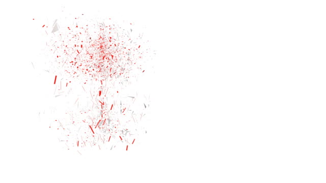 polígonos-rojo-3D-spin-y-montan-en-un-árbol-de-símbolo-y-dólares-de-bitcoin-3d.-4-k-limpia-de-animación-en-3d-sobre-fondo-blanco