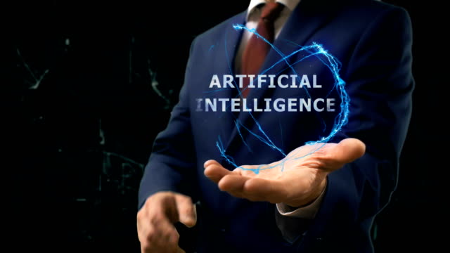 Hombre-de-negocios-muestra-el-holograma-del-concepto-Inteligencia-Artificial-en-su-mano