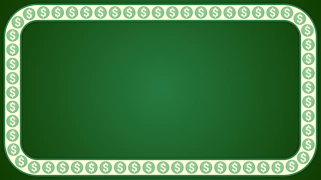 Dollar-american-money-green-background-rectangle-frame