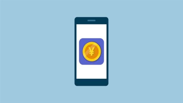 Smartphone-with-yen-coin