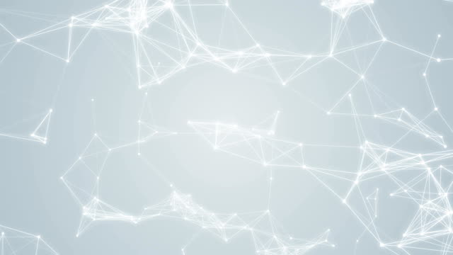 Plexus-abstrakte-Netzwerk-weiße-Technik-Wissenschaft-Hintergrund-Schleife