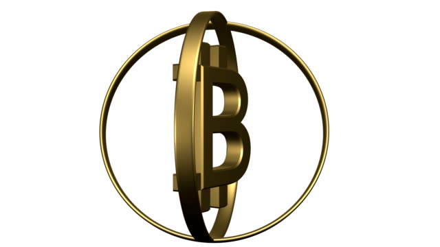 Goldene-Bitcoin-Symbol